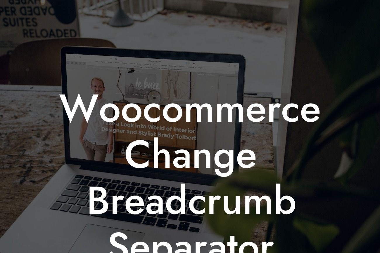 Woocommerce Change Breadcrumb Separator