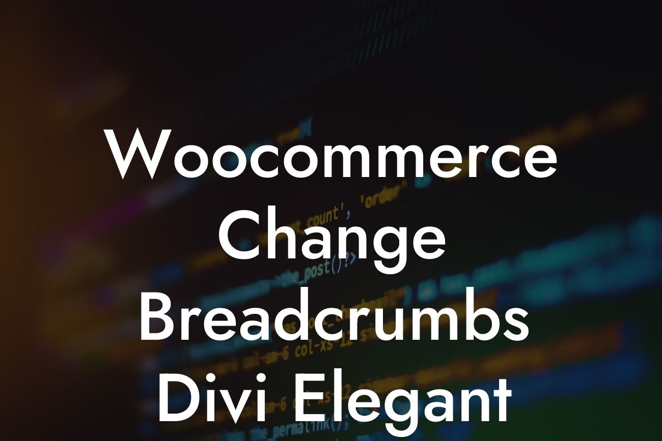 Woocommerce Change Breadcrumbs Divi Elegant Themes