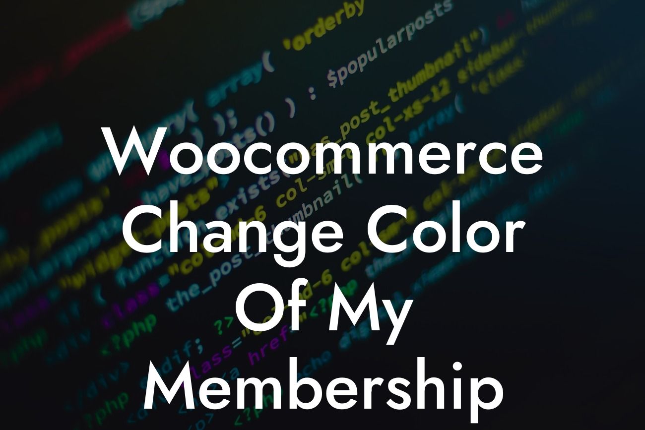 Woocommerce Change Color Of My Membership Products