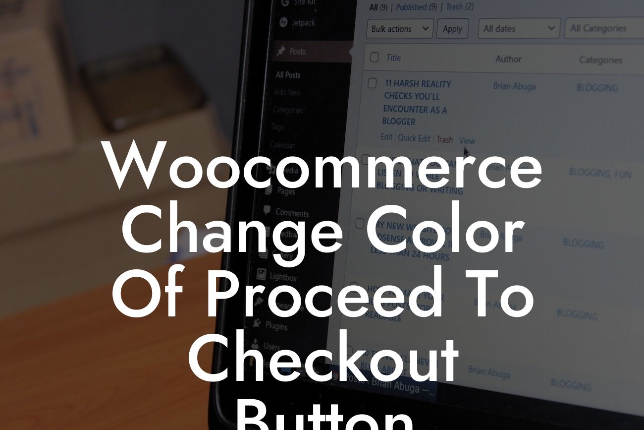 Woocommerce Change Color Of Proceed To Checkout Button