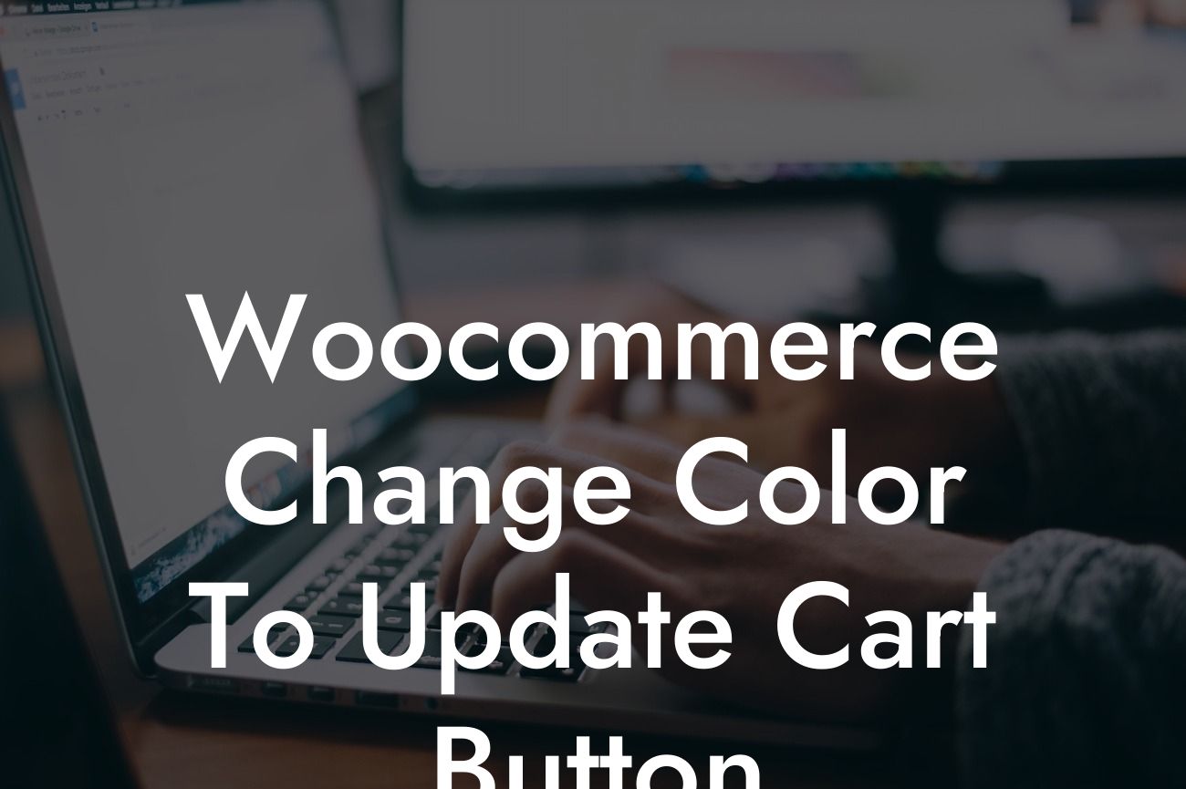 Woocommerce Change Color To Update Cart Button