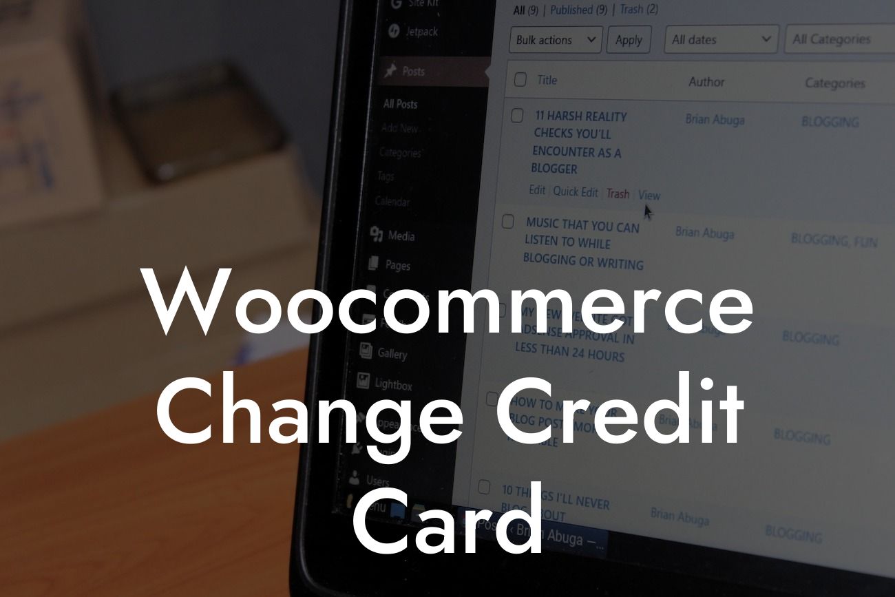 Woocommerce Change Credit Card