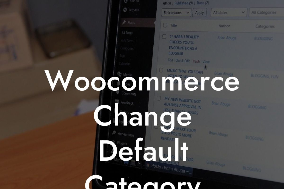 Woocommerce Change Default Category