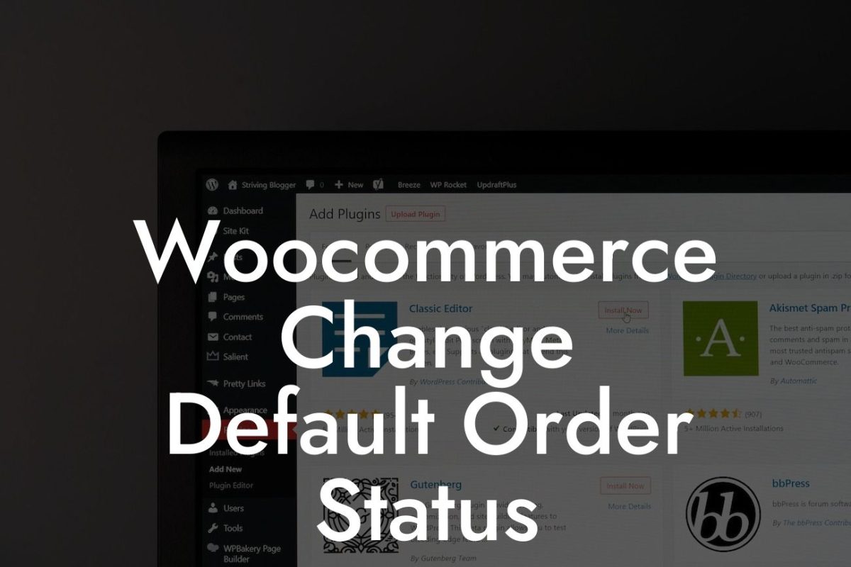 Woocommerce Change Default Order Status