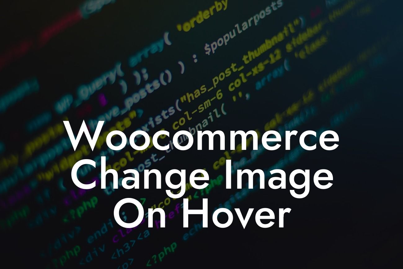 Woocommerce Change Image On Hover