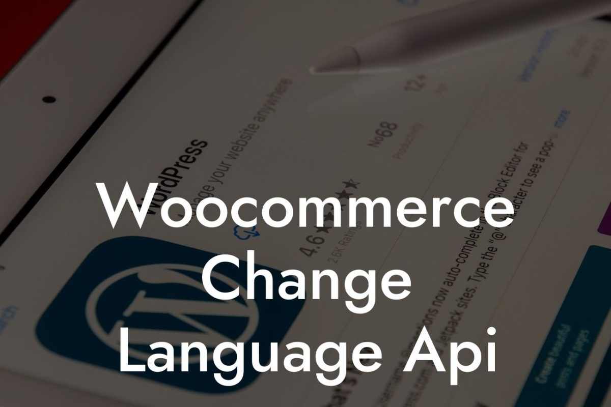 Woocommerce Change Language Api