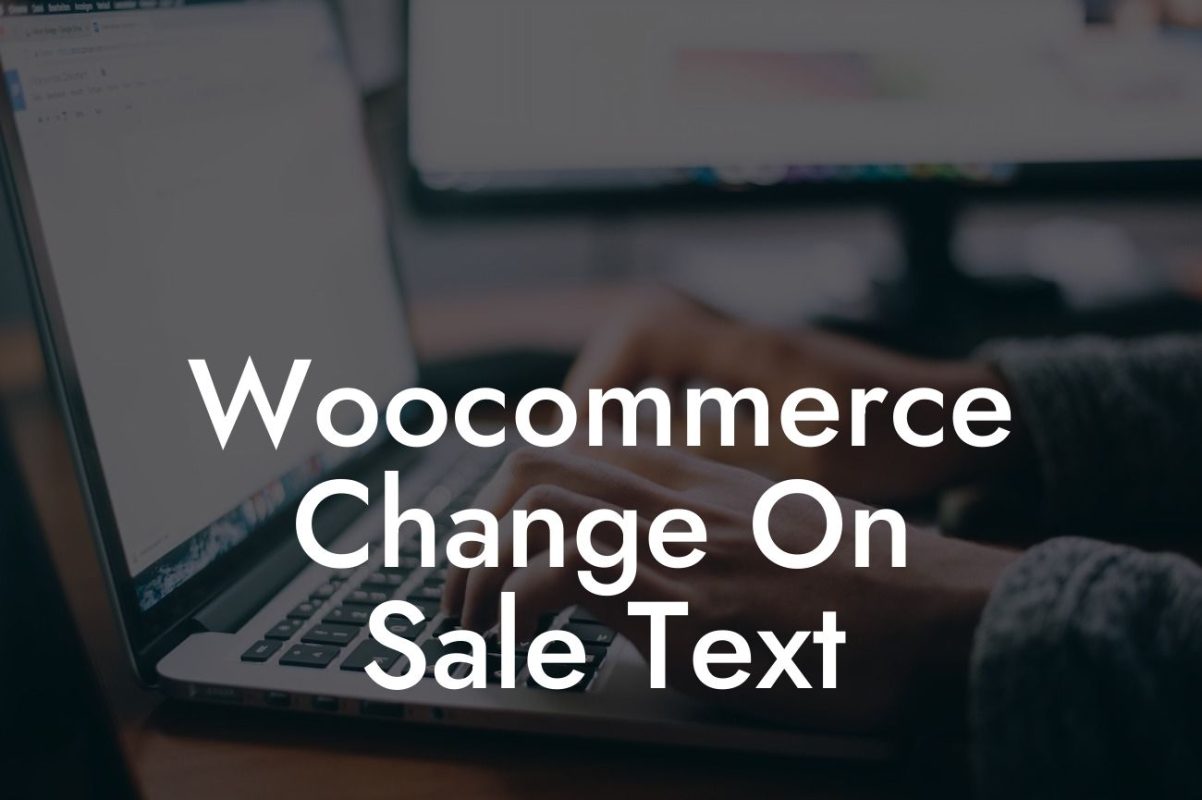 Woocommerce Change On Sale Text