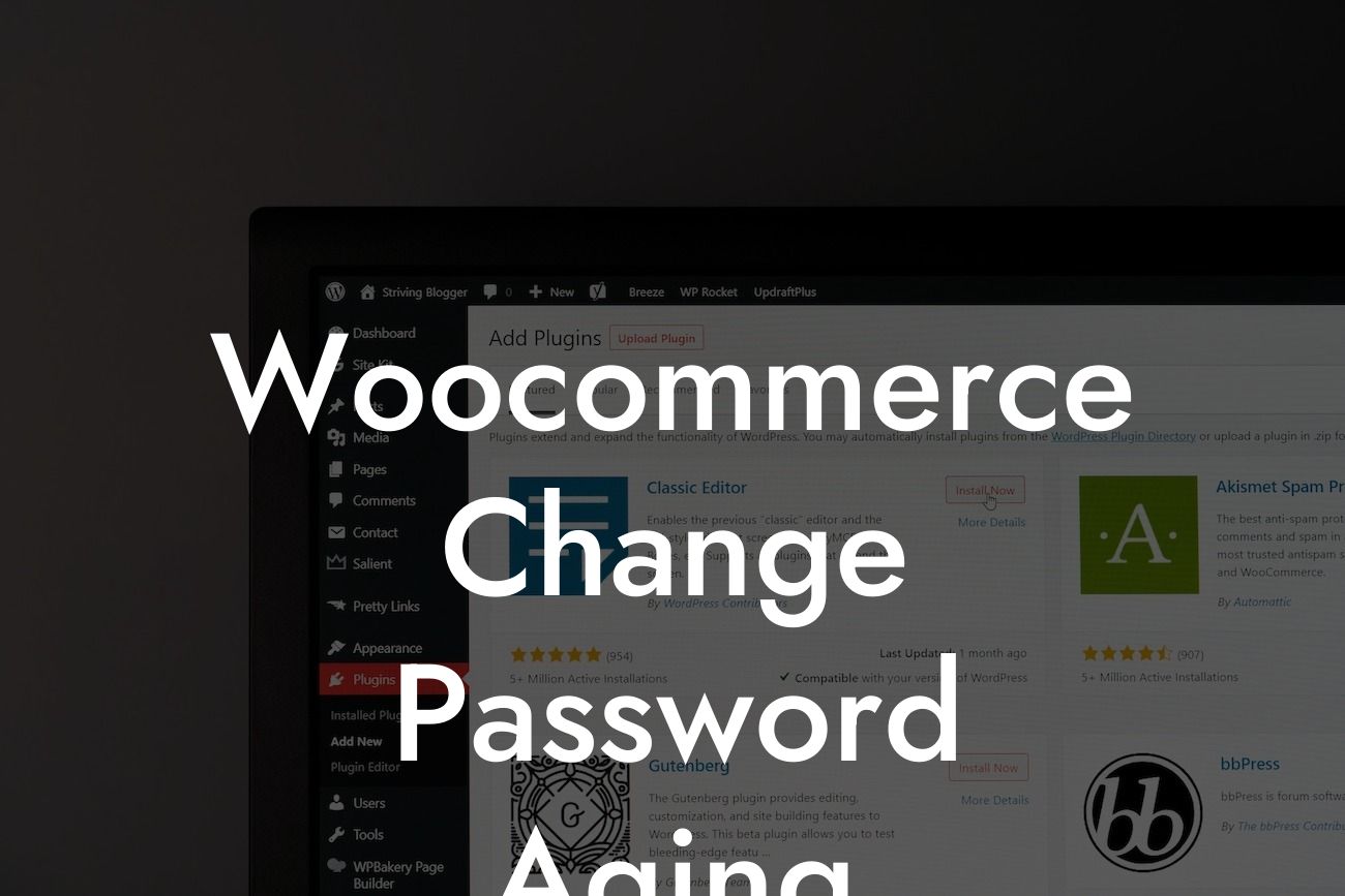 Woocommerce Change Password Aging