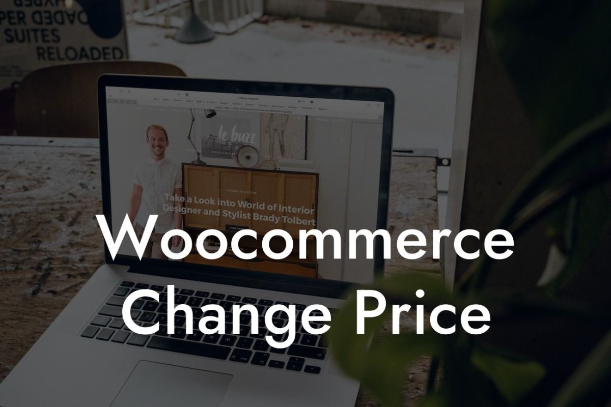 Woocommerce Change Price