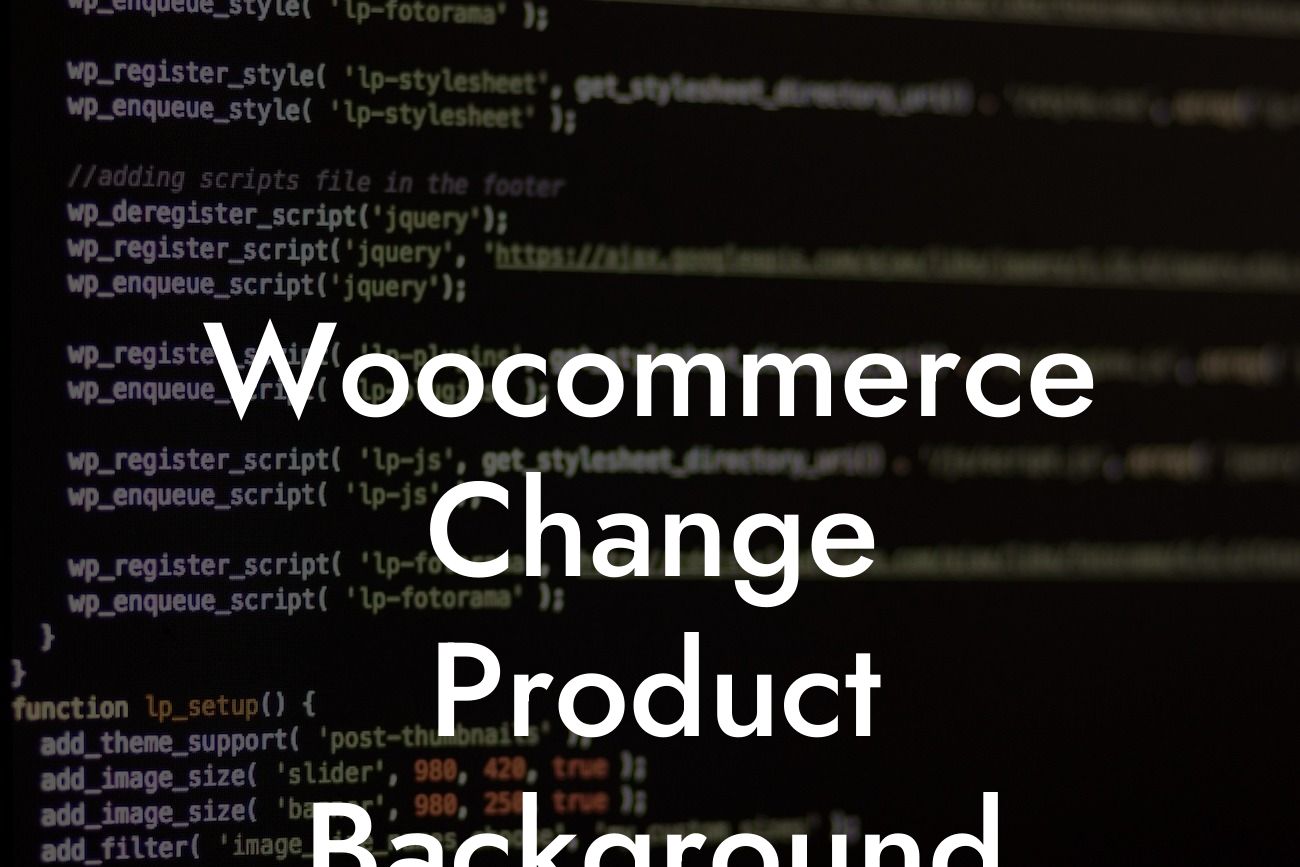 Woocommerce Change Product Background