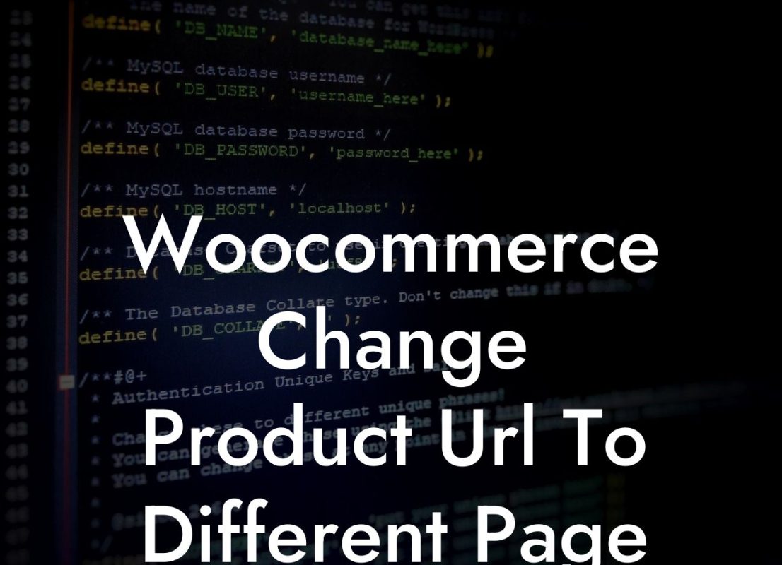 Woocommerce Change Product Url To Different Page