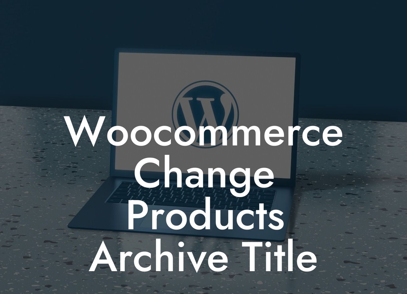 Woocommerce Change Products Archive Title