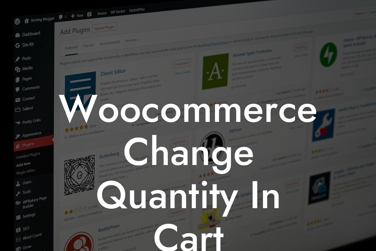 Woocommerce Change Quantity In Cart