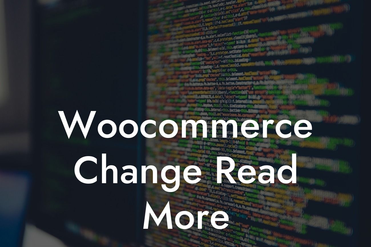 Woocommerce Change Read More