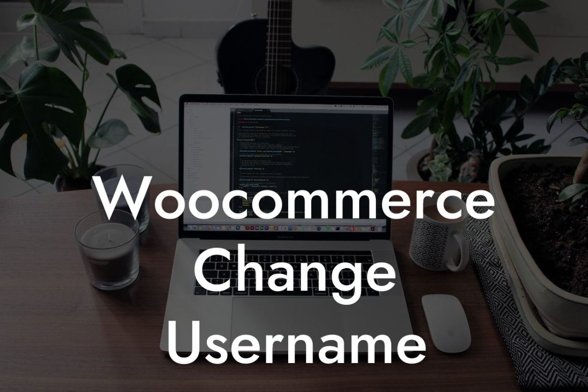 Woocommerce Change Username