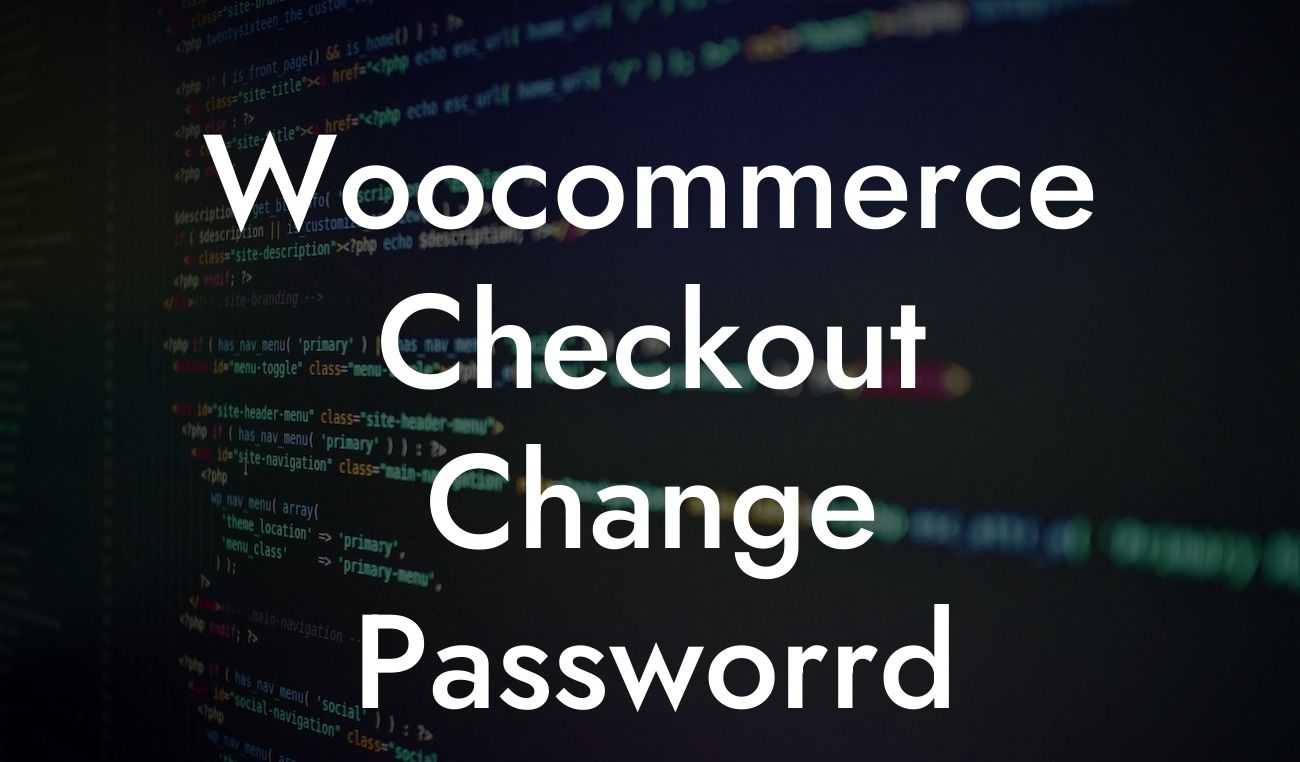 Woocommerce Checkout Change Passworrd Length Message