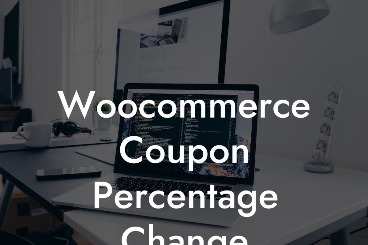 Woocommerce Coupon Percentage Change