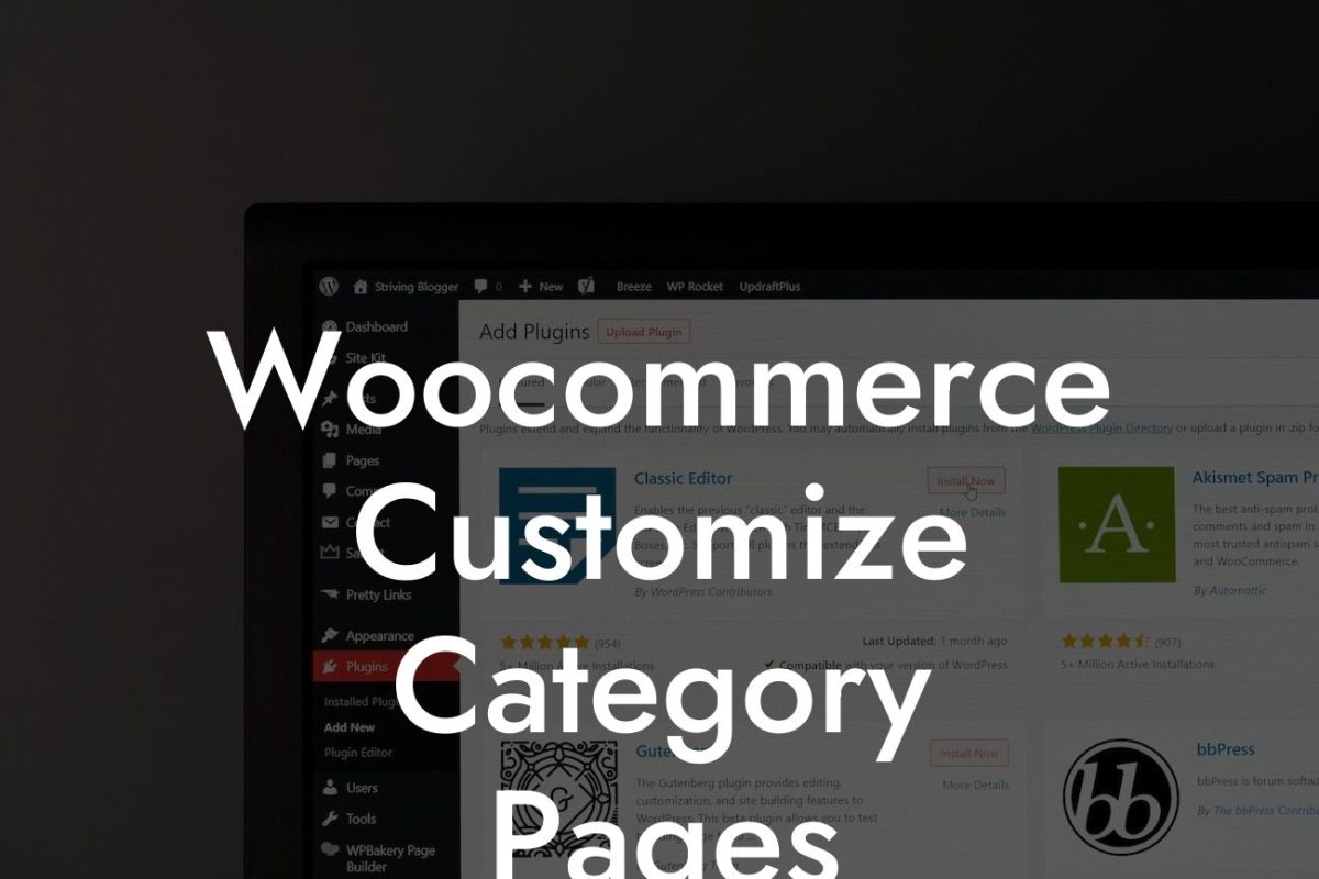 Woocommerce Customize Category Pages