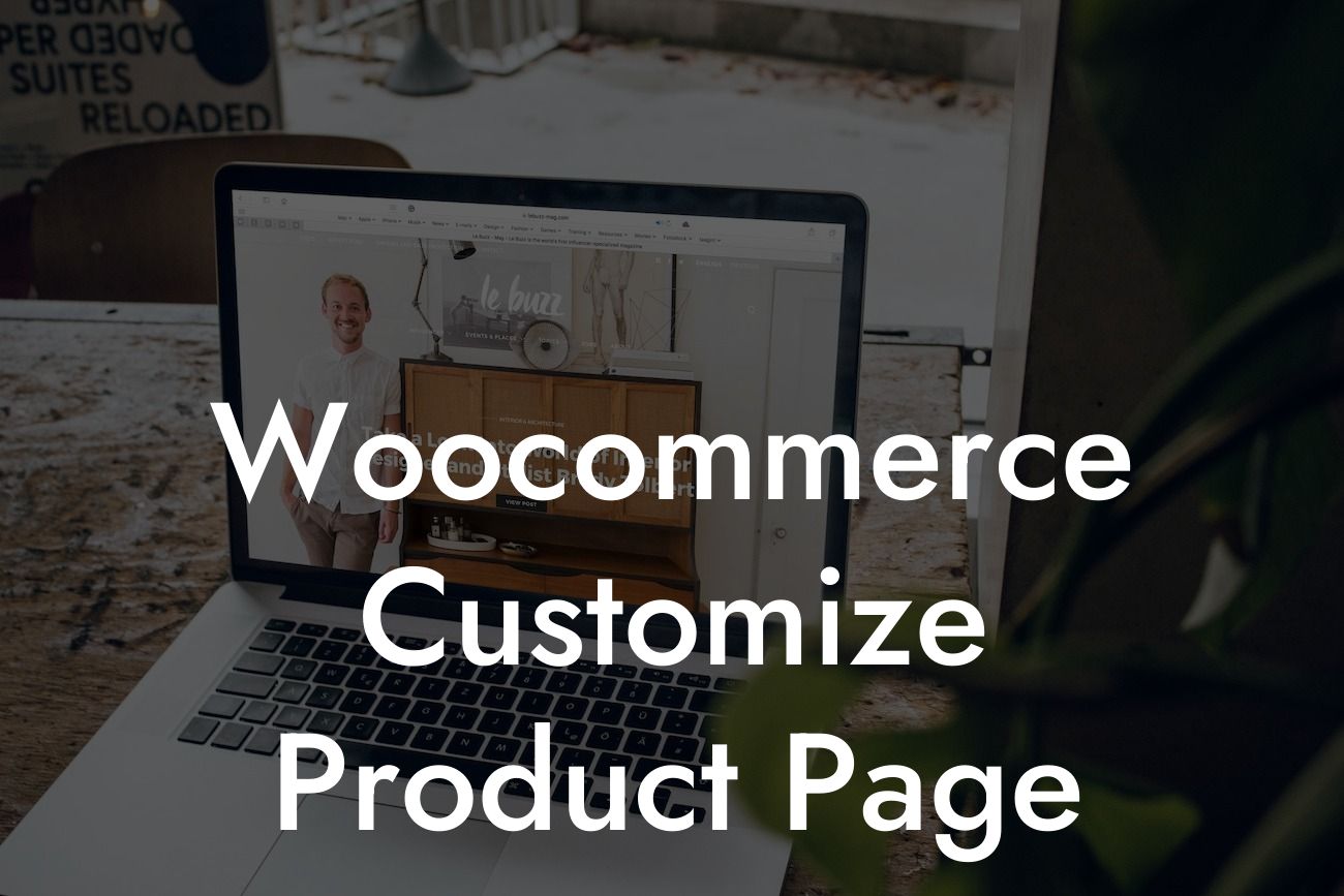 Woocommerce Customize Product Page