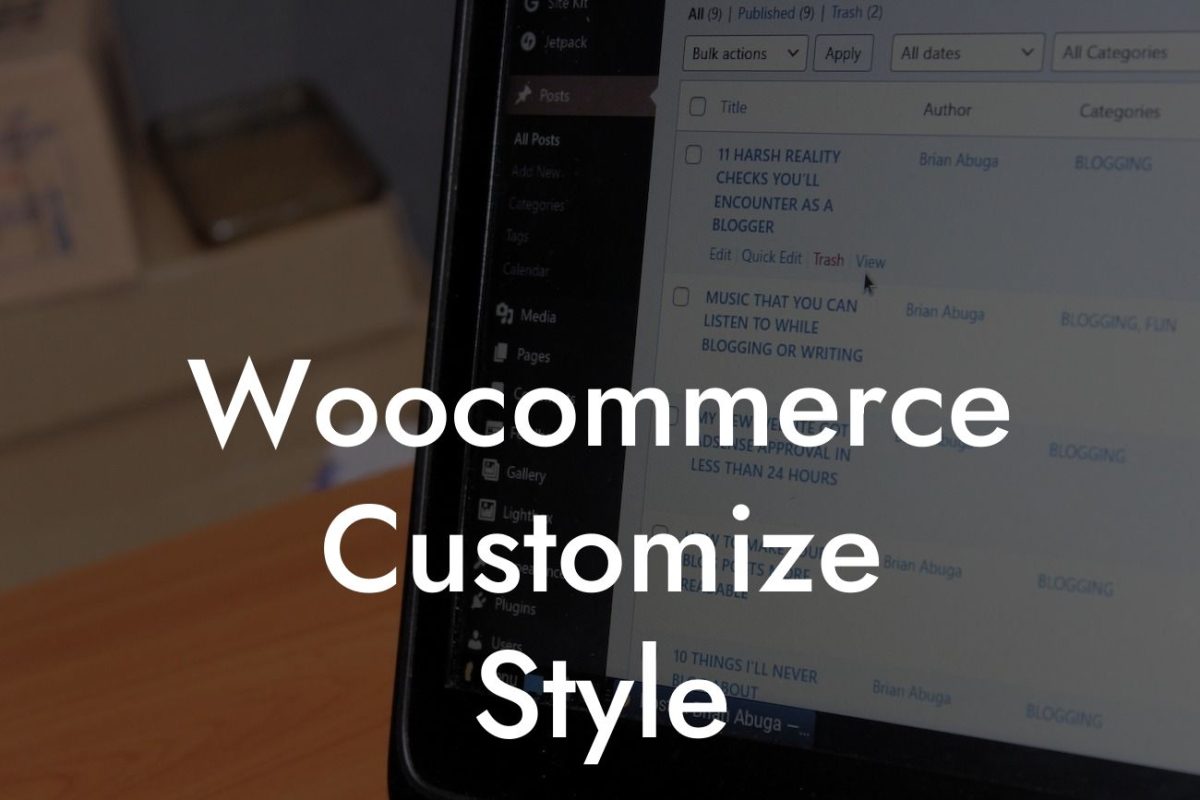 Woocommerce Customize Style