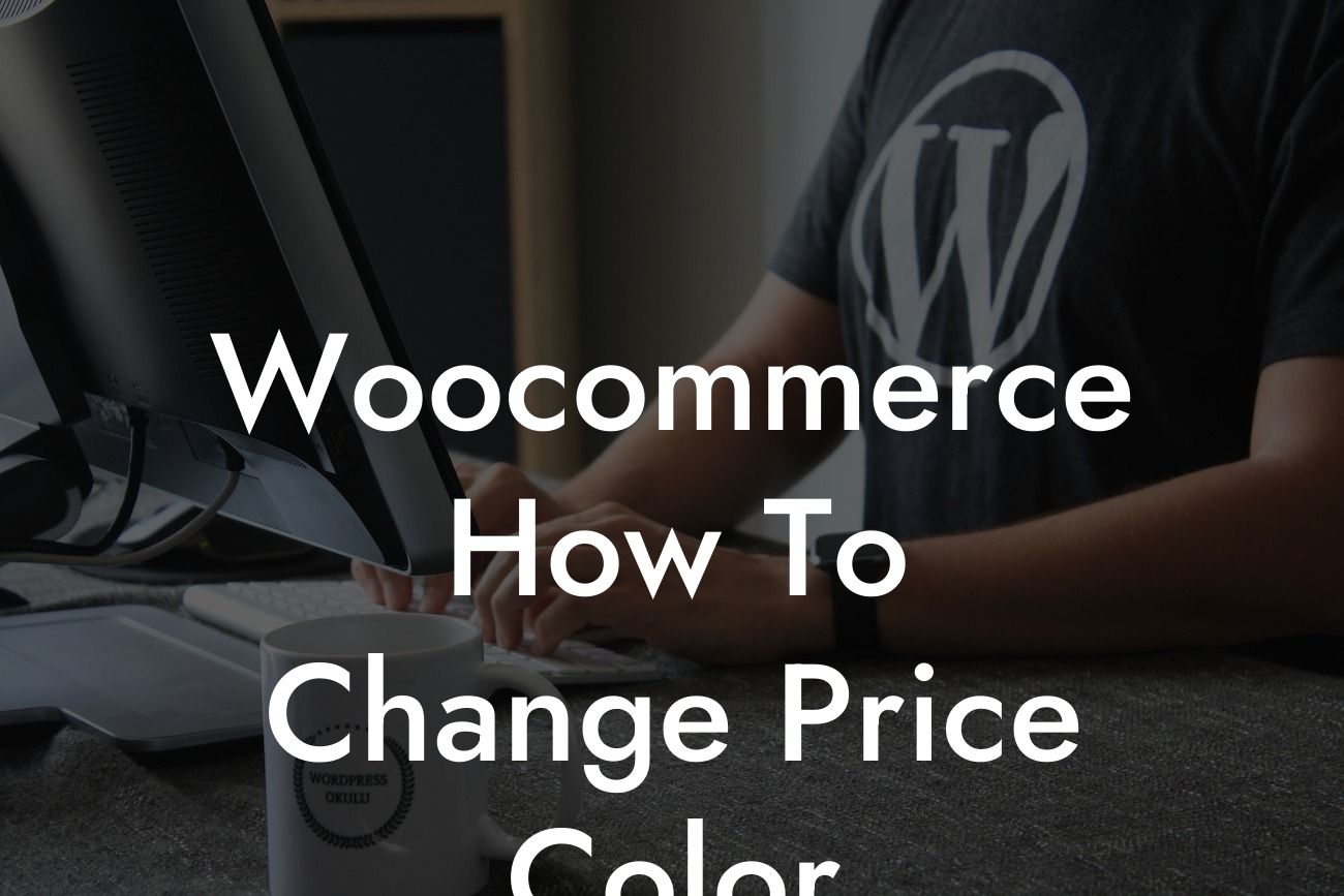 Woocommerce How To Change Price Color