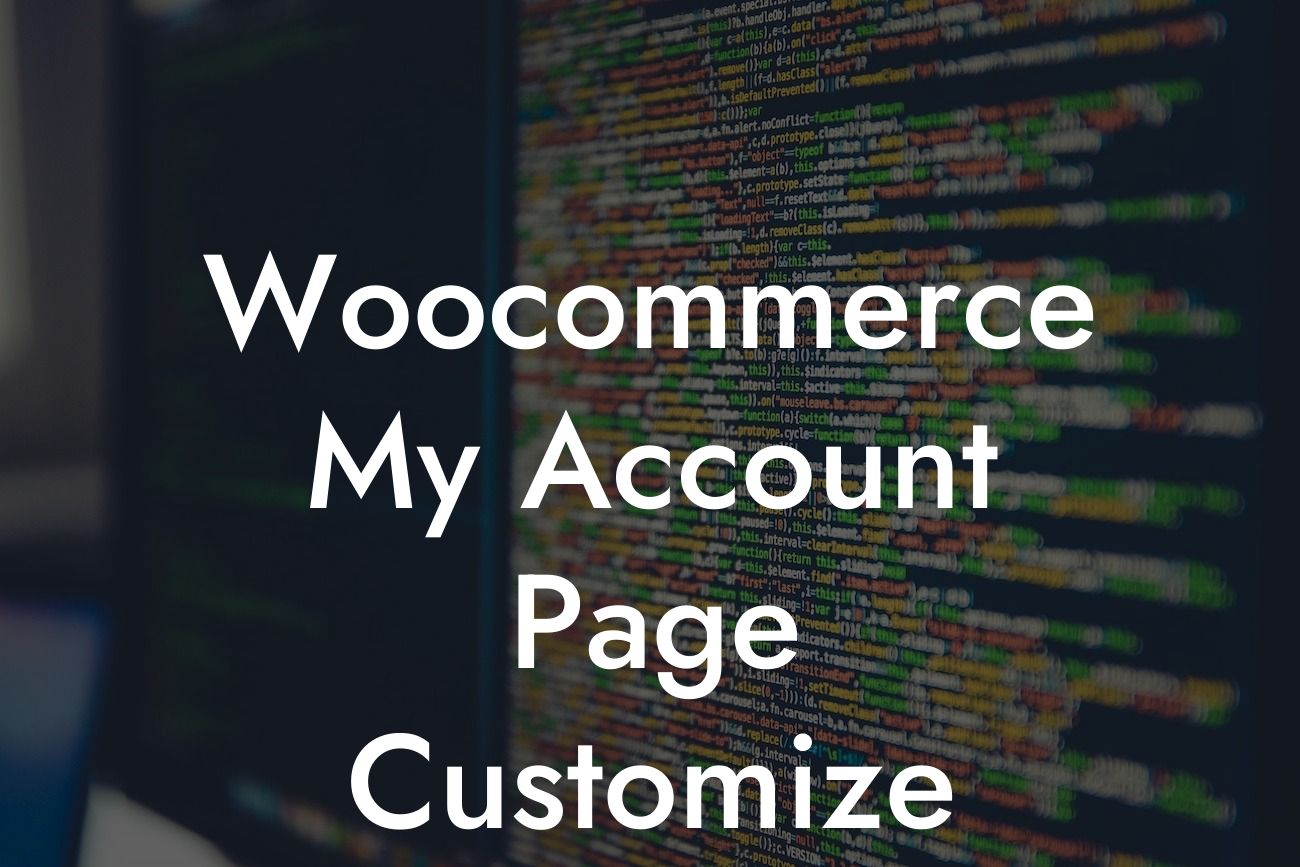 Woocommerce My Account Page Customize Plugin