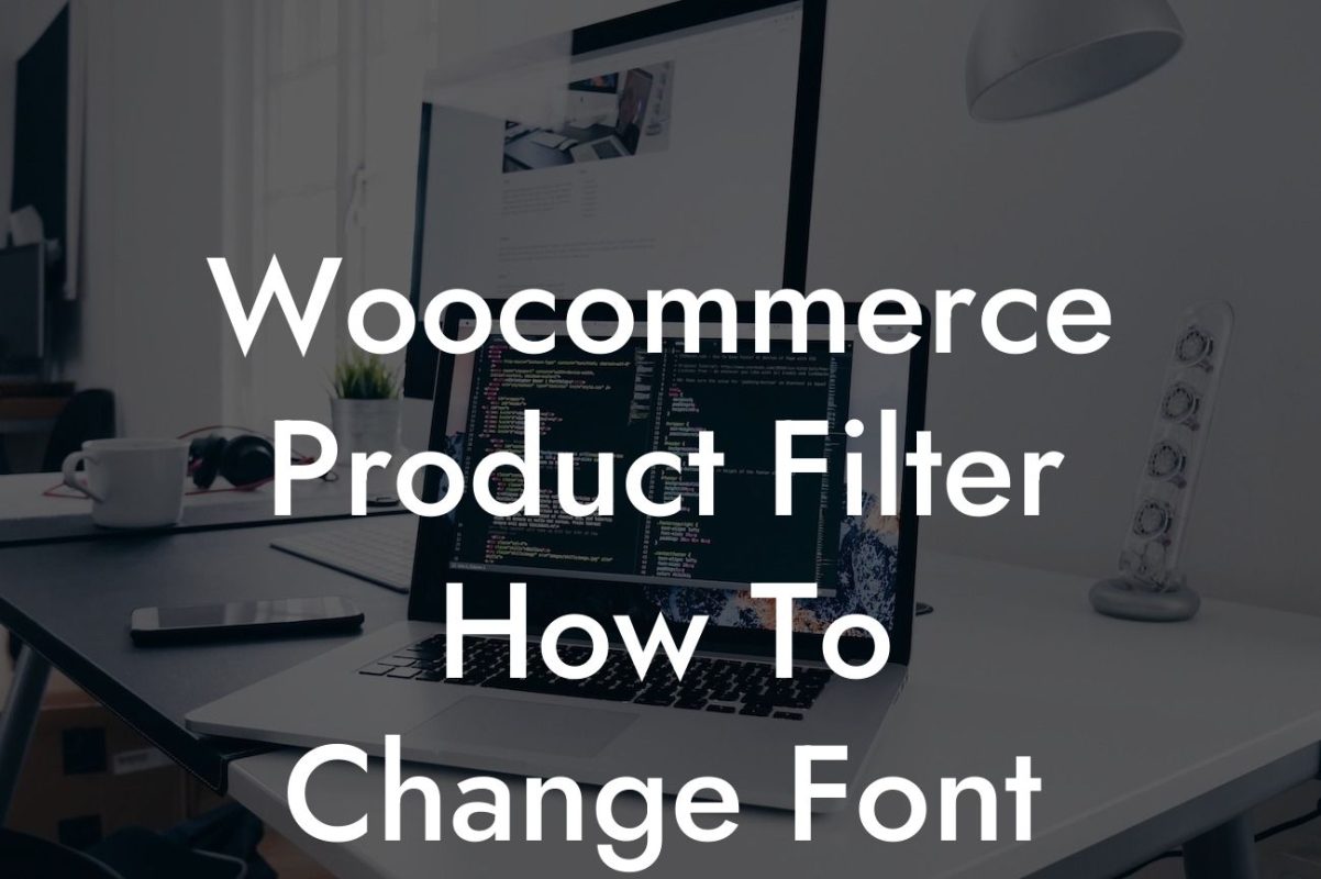 Woocommerce Product Filter How To Change Font Color