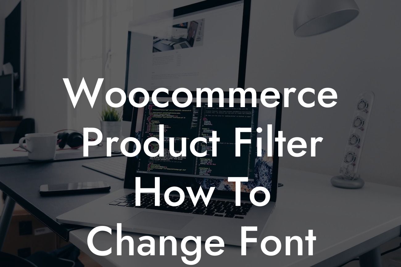 Woocommerce Product Filter How To Change Font Color