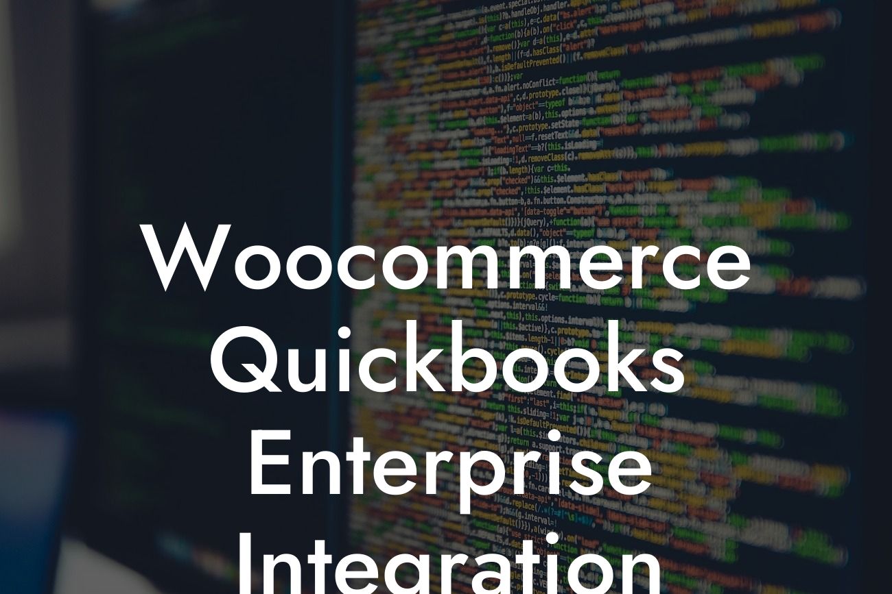 Woocommerce Quickbooks Enterprise Integration