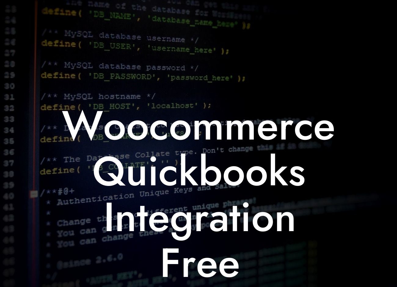 Woocommerce Quickbooks Integration Free