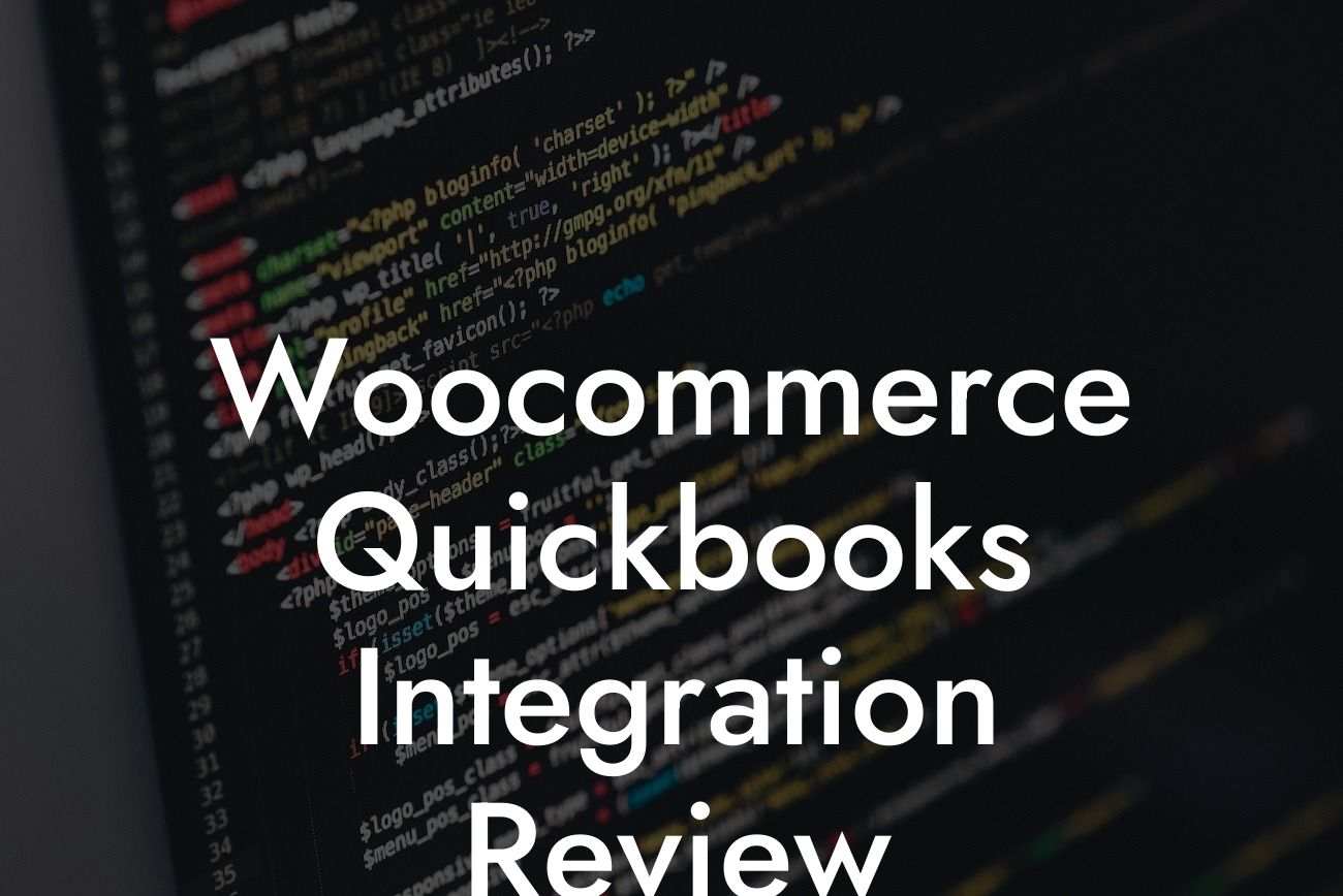 Woocommerce Quickbooks Integration Review