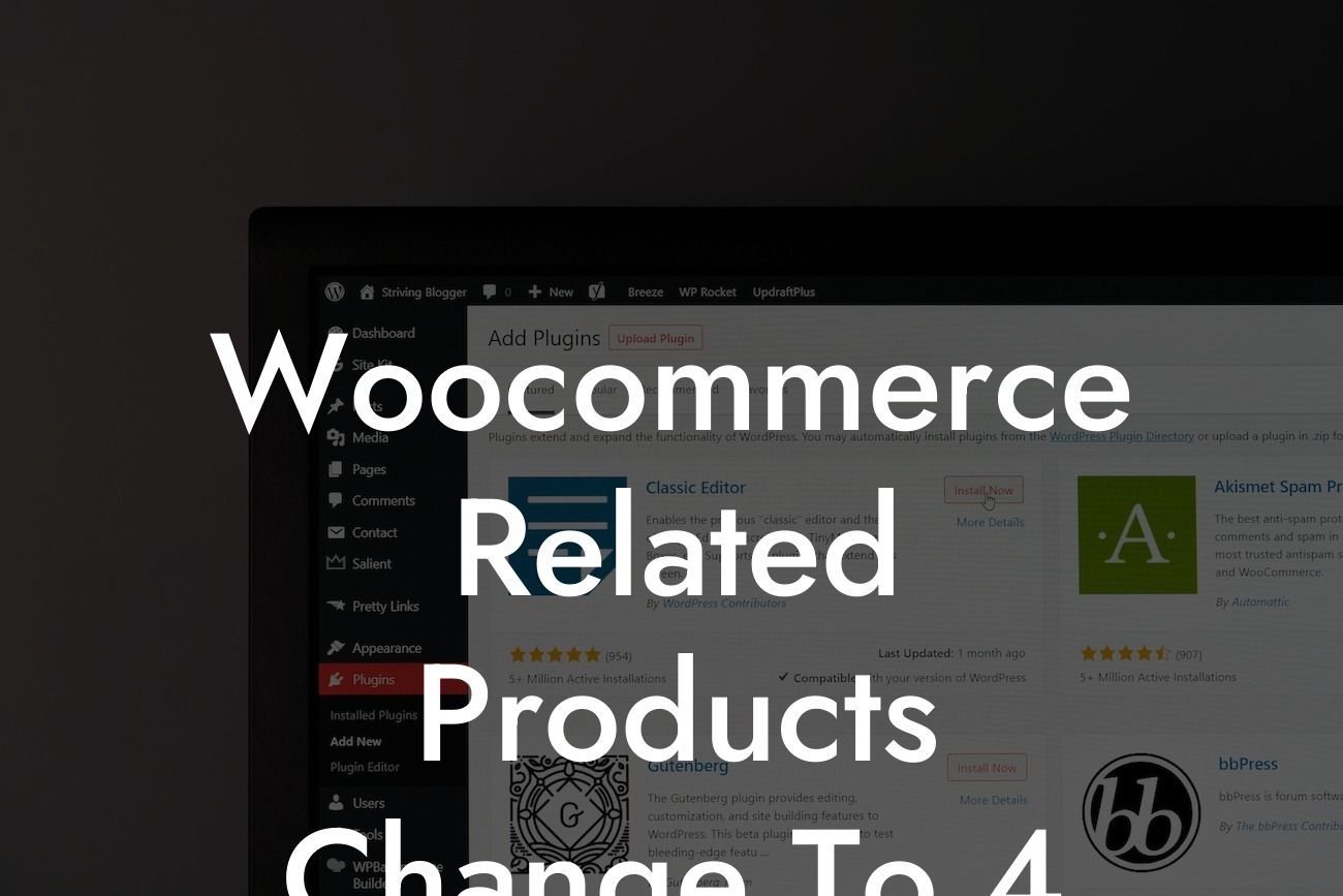 Woocommerce Related Products Change To 4