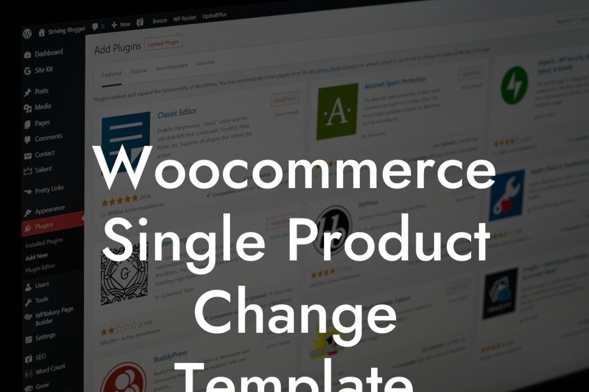 Woocommerce Single Product Change Template