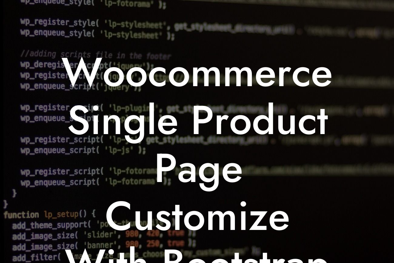 Woocommerce Single Product Page Customize With Bootstrap 4 In Php