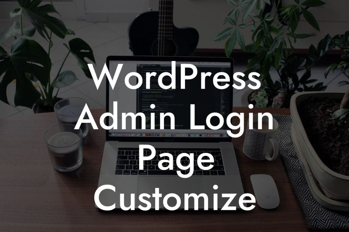 WordPress Admin Login Page Customize