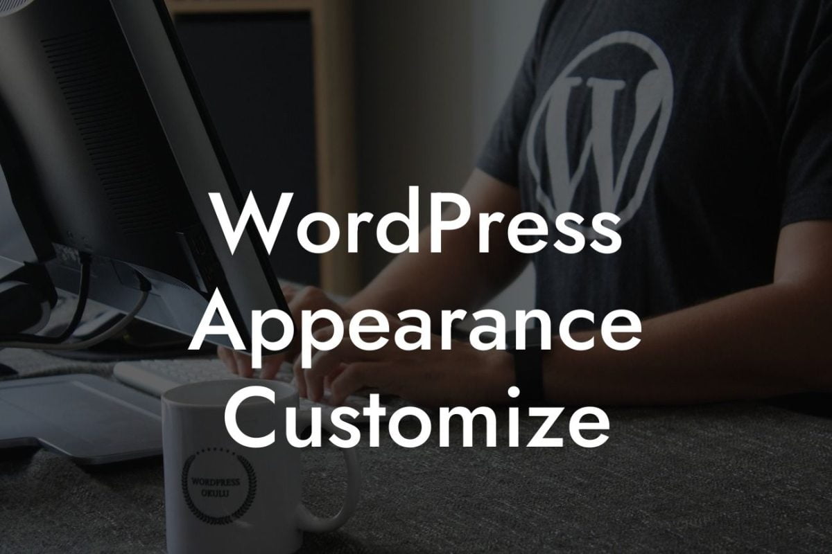 WordPress Appearance Customize