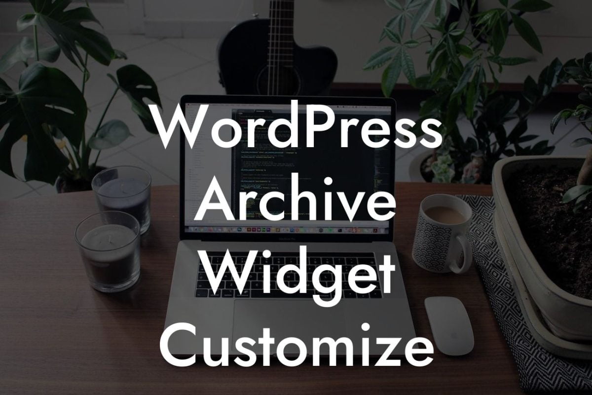 WordPress Archive Widget Customize