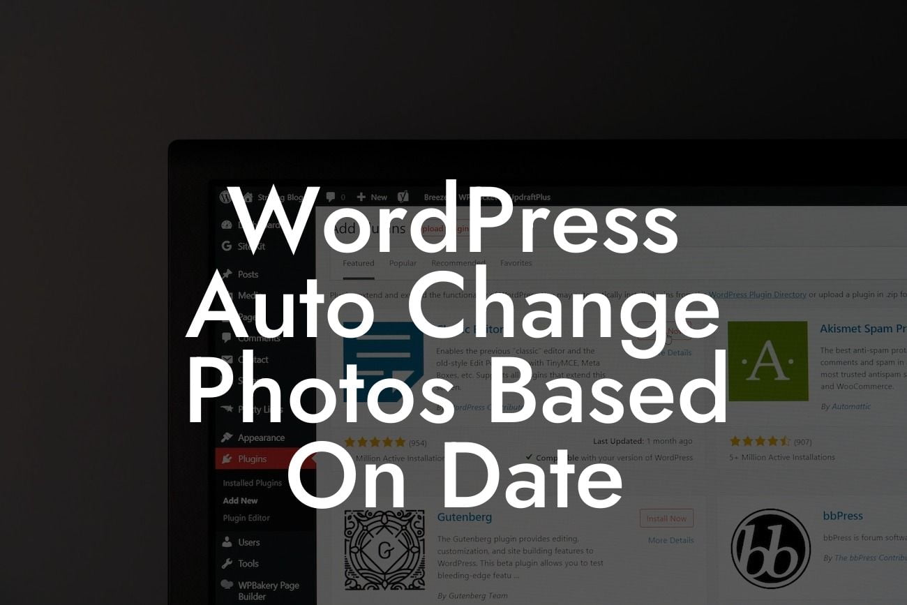 WordPress Auto Change Photos Based On Date