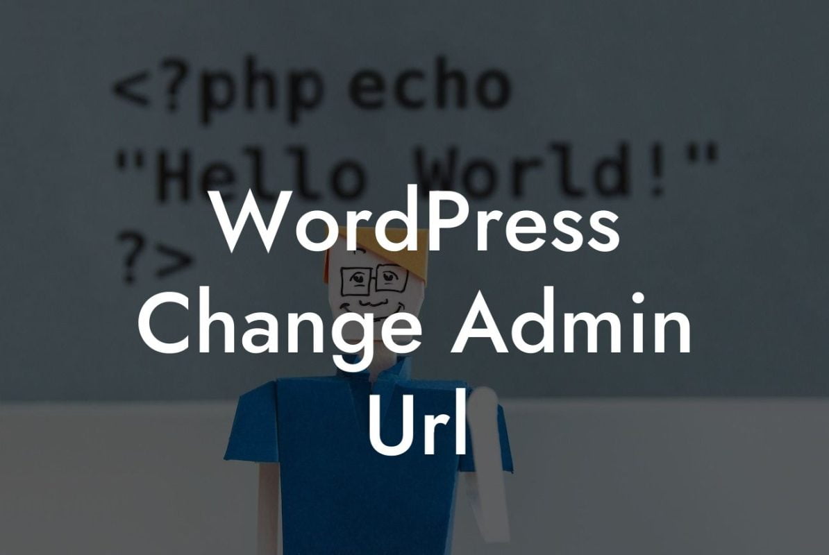 WordPress Change Admin Url