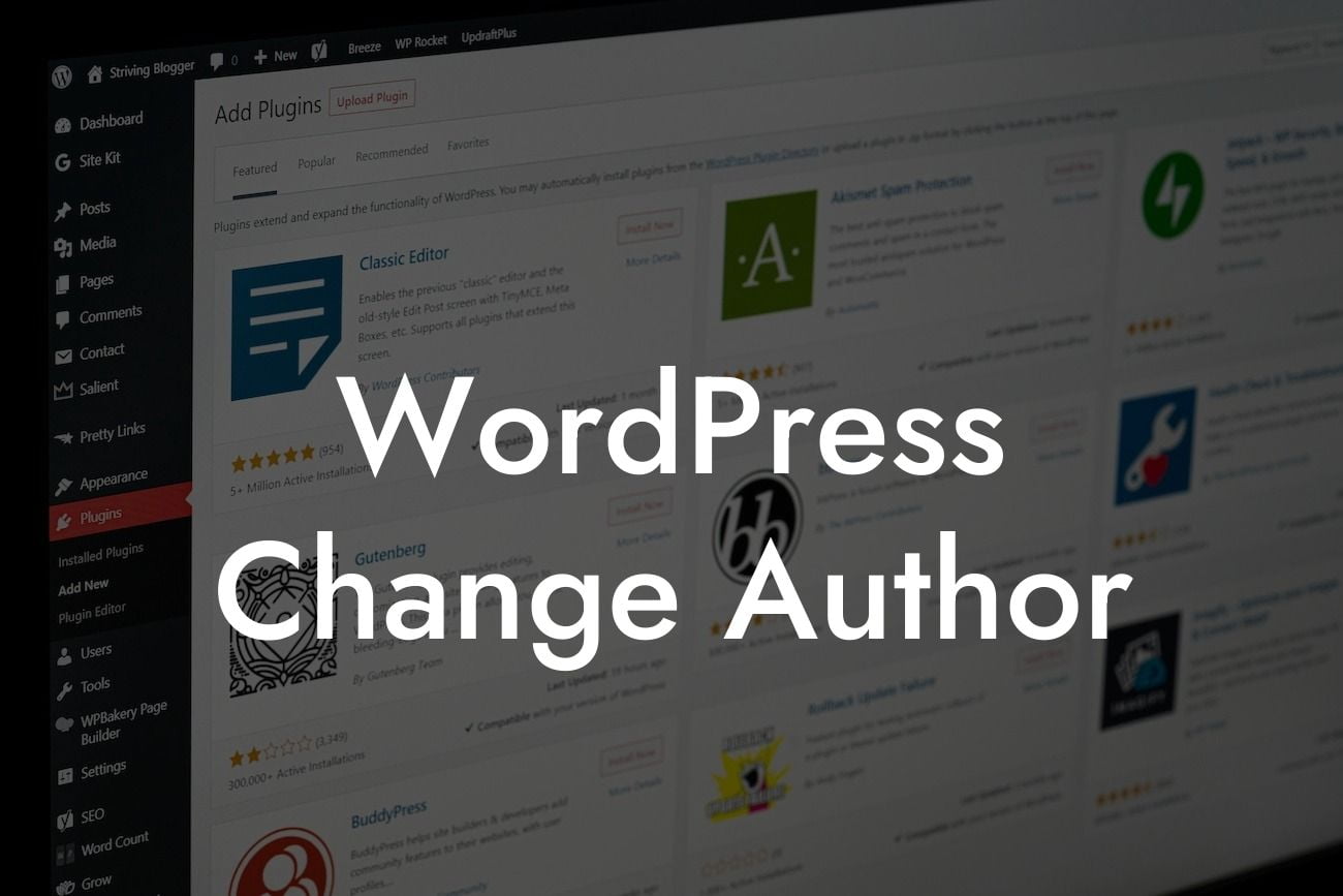 WordPress Change Author