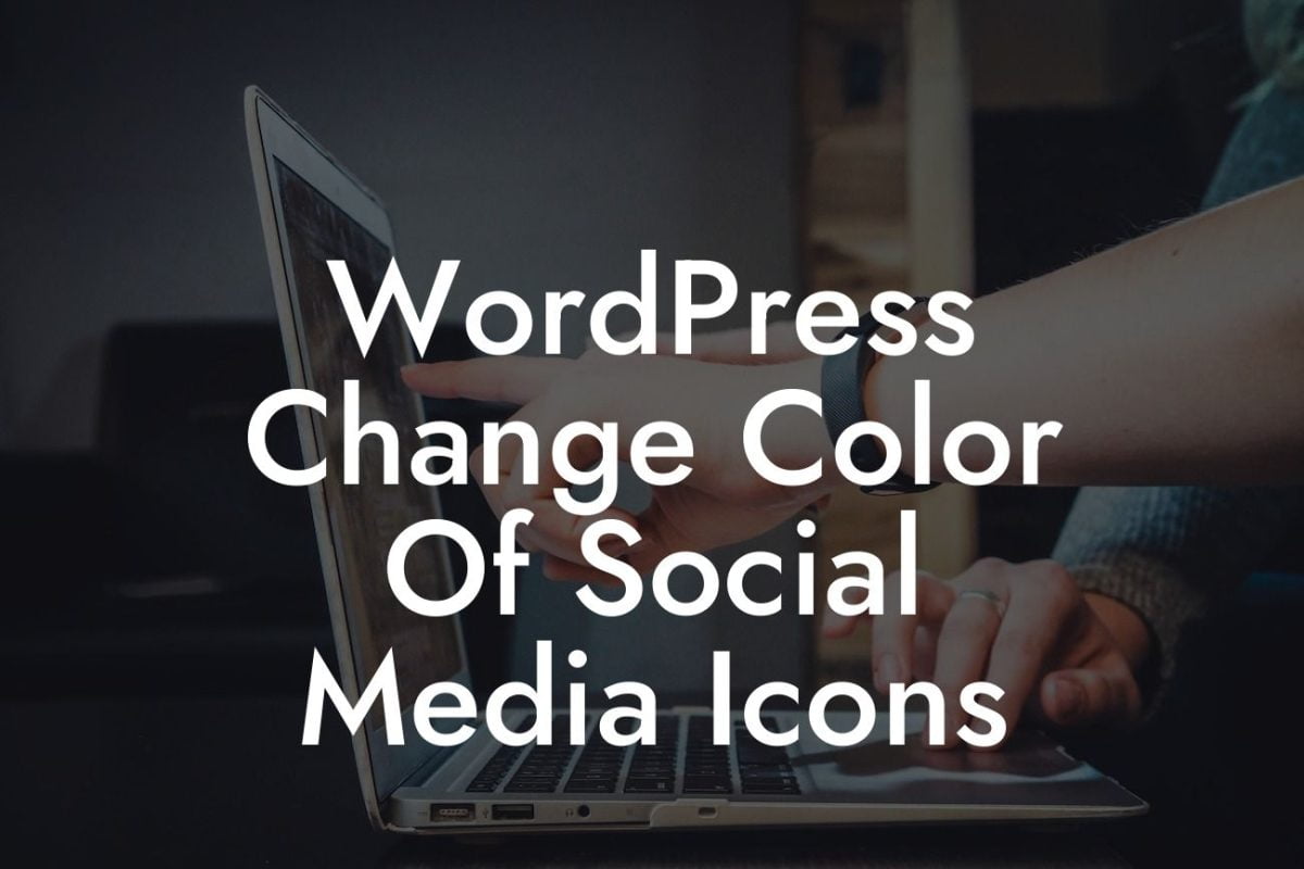 WordPress Change Color Of Social Media Icons