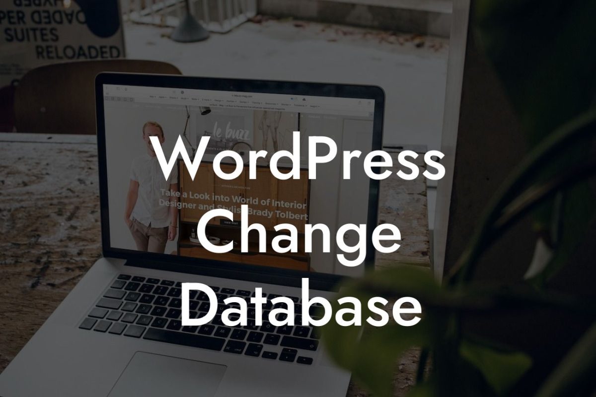 WordPress Change Database