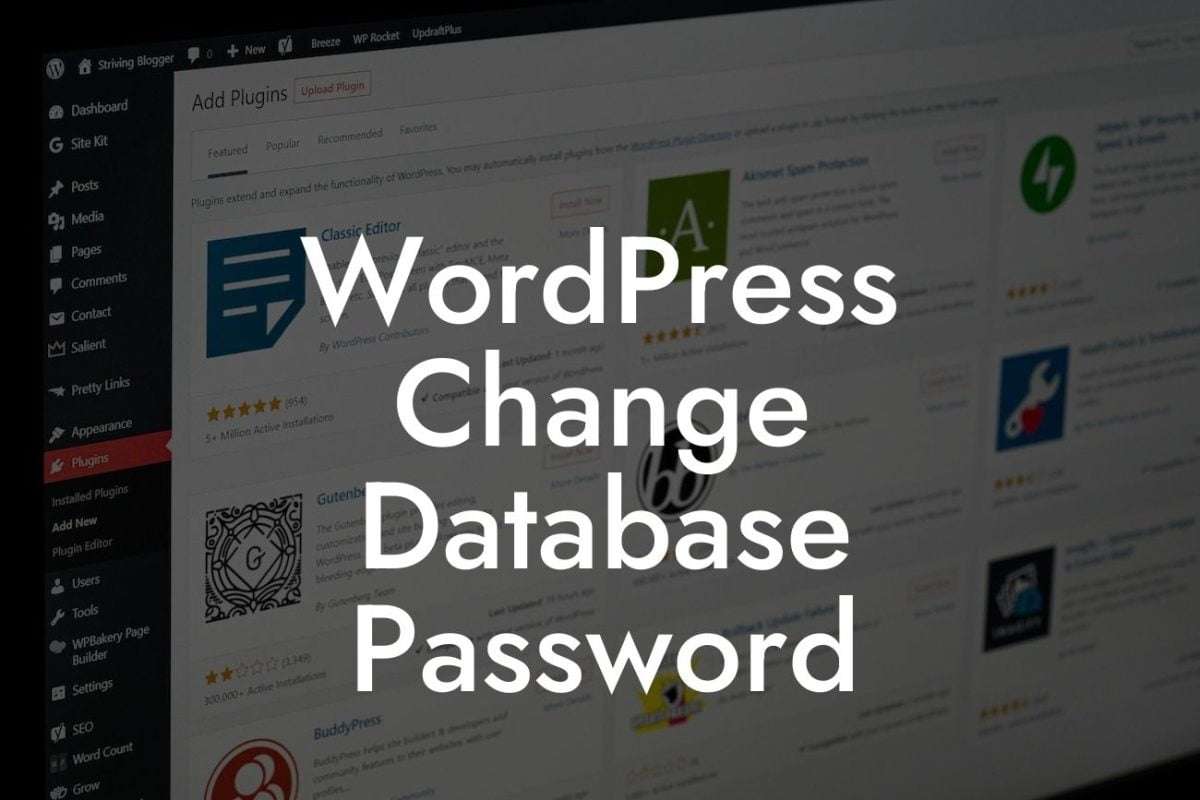 WordPress Change Database Password