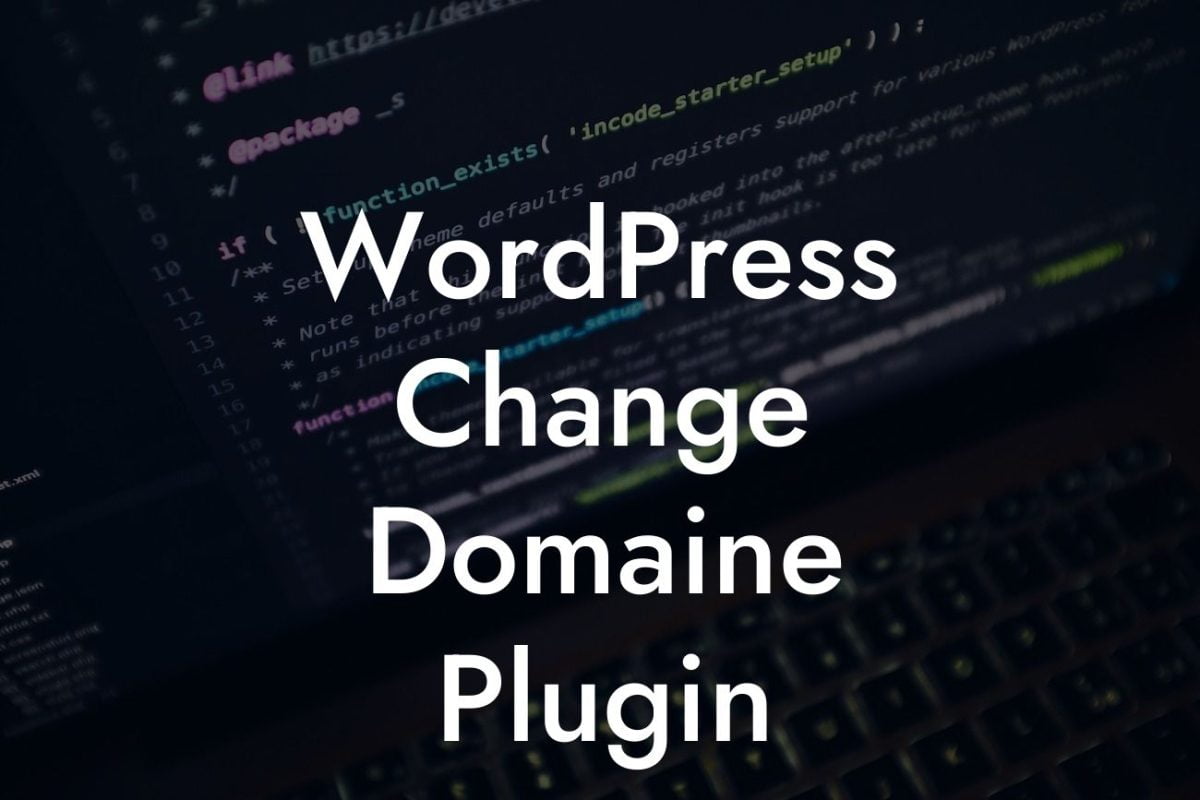 WordPress Change Domaine Plugin