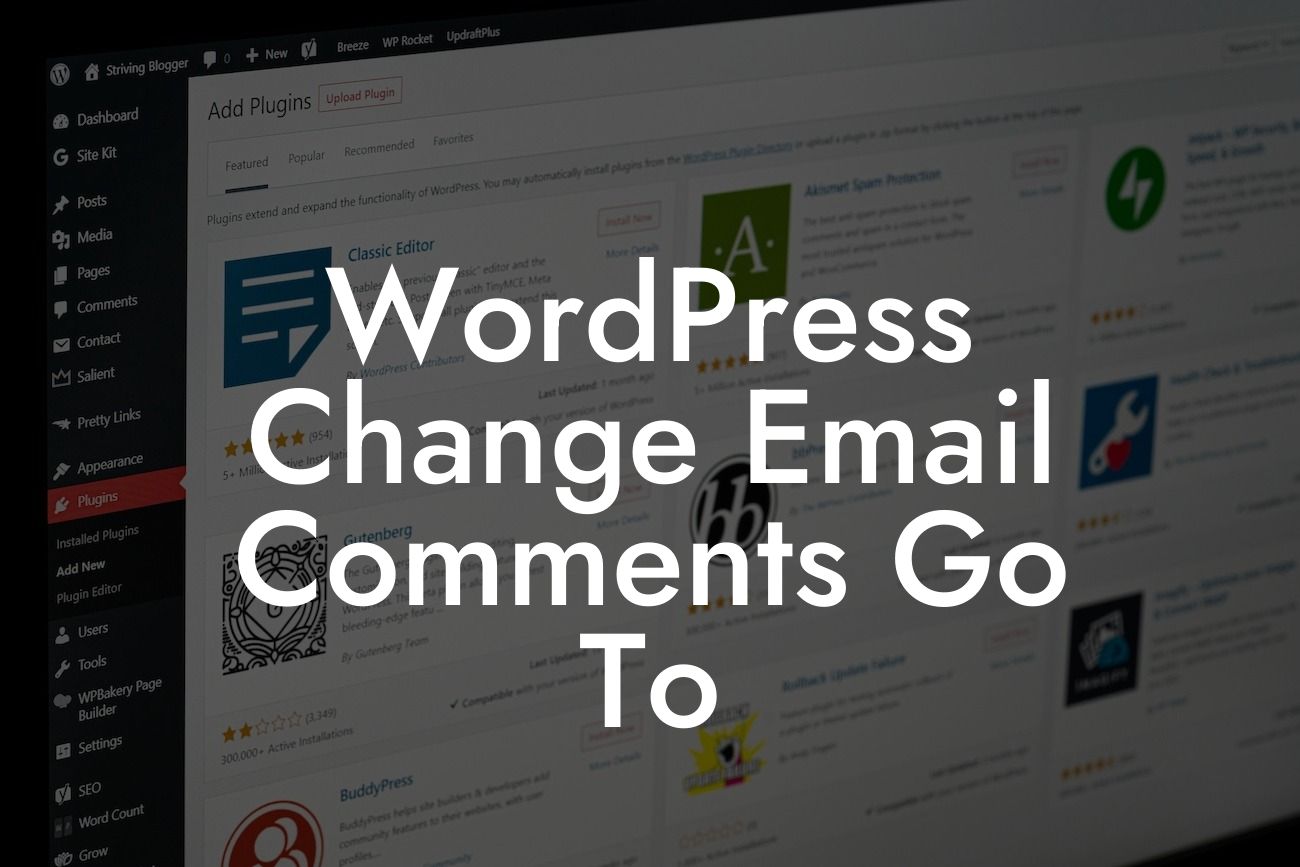 WordPress Change Email Comments Go To