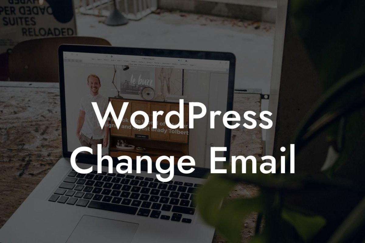 WordPress Change Email