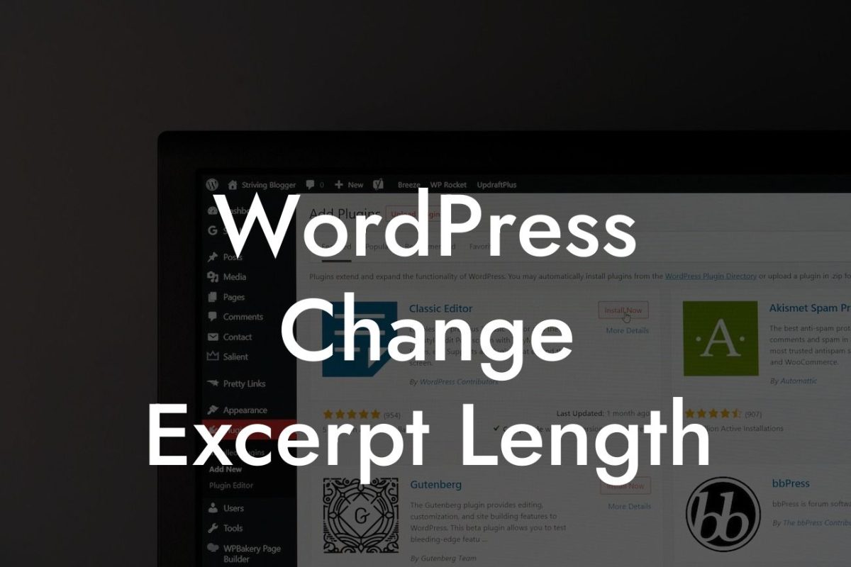 WordPress Change Excerpt Length