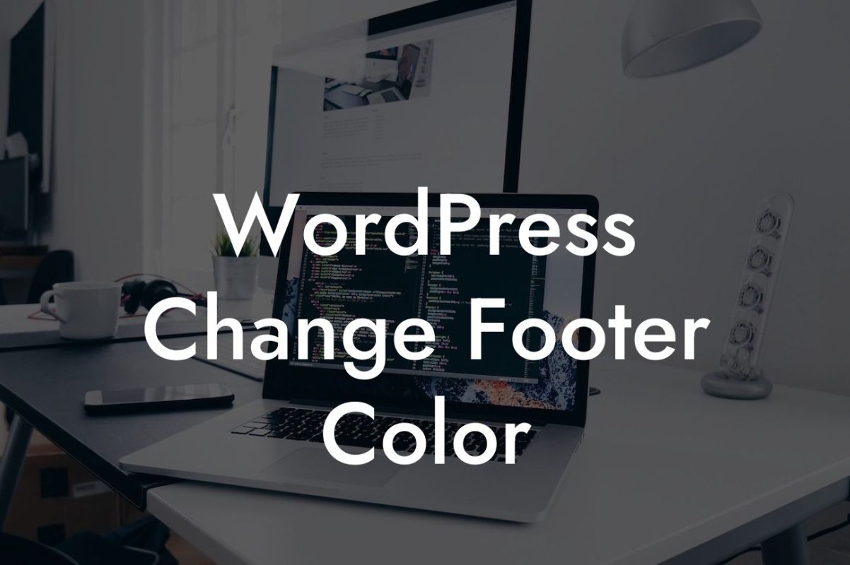 WordPress Change Footer Color