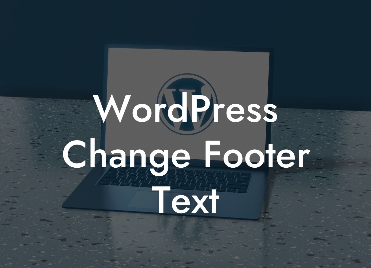 WordPress Change Footer Text