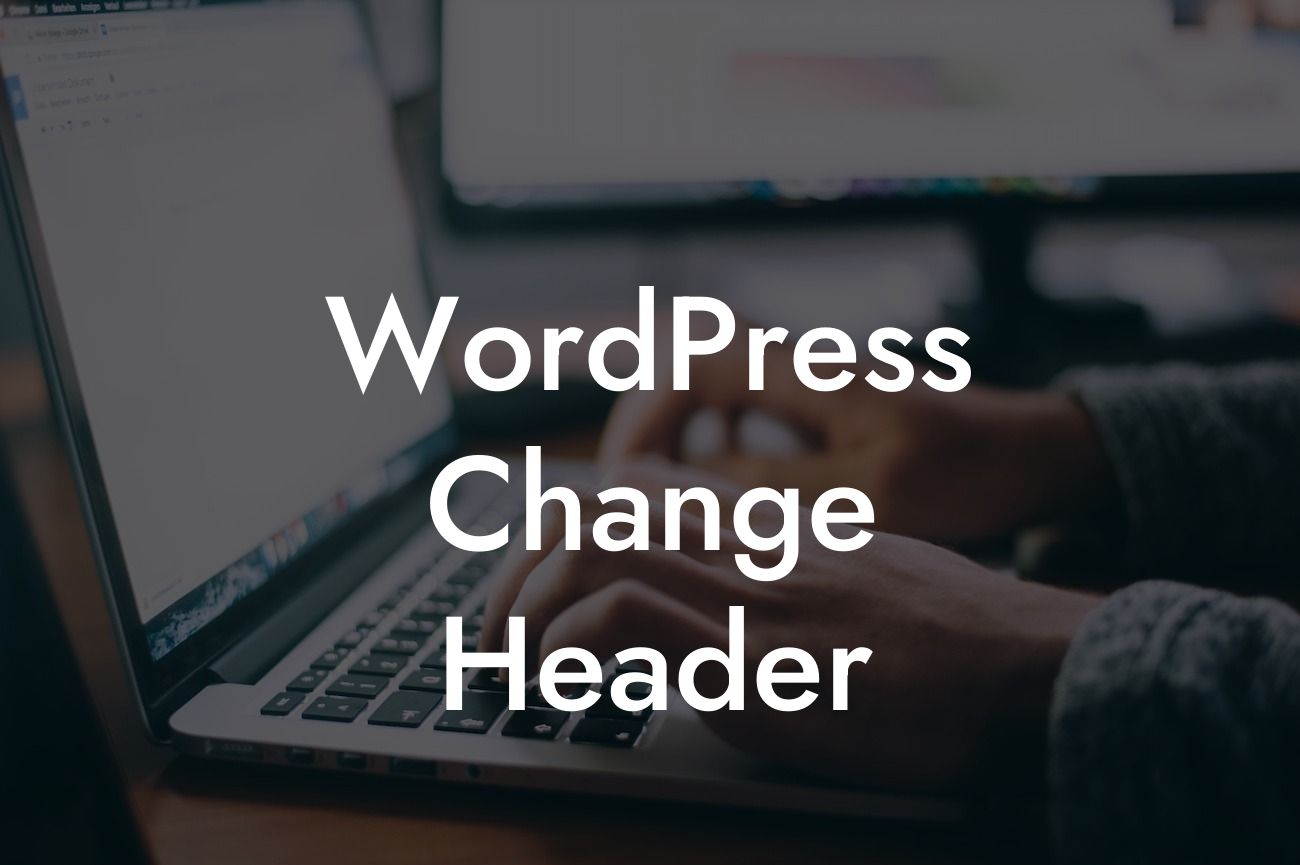 WordPress Change Header